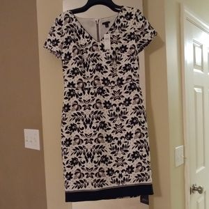 NWT Ann Taylor Black/White Dress Size 4